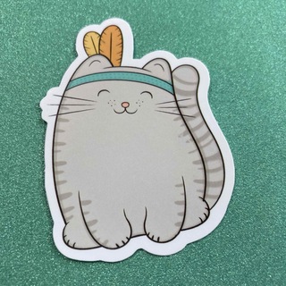⭐️人気⭐️猫の防水ステッカー　Cat waterproof sticker(車外アクセサリ)