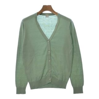 JOHN SMEDLEY ジョンスメドレー カーディガン XS 緑 【古着】【中古】