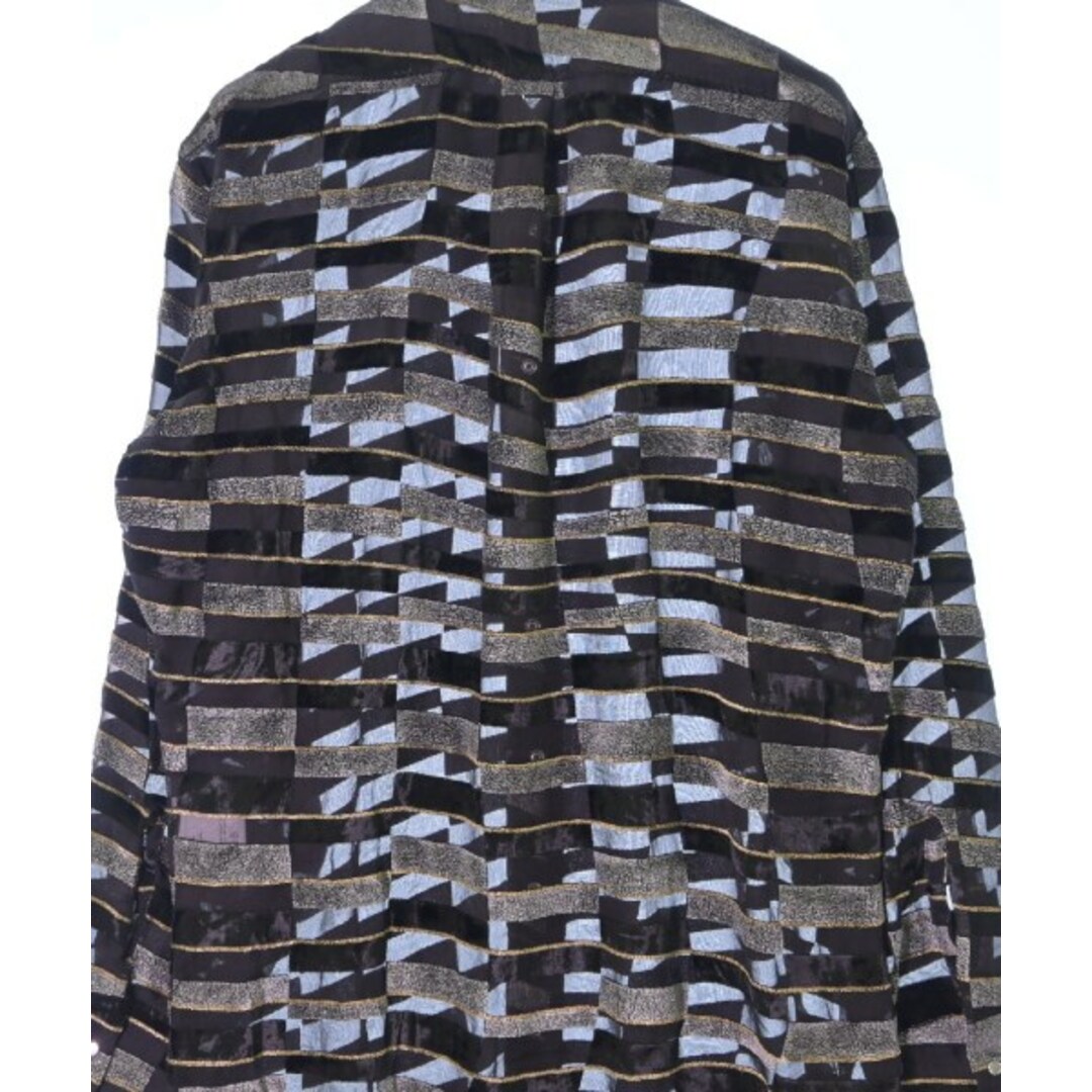 ERL イーアールエル カジュアルシャツ XL 黒xシルバーxゴールド(総柄) 【古着】【中古】 メンズのトップス(シャツ)の商品写真
