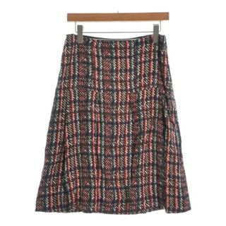 Marni - MARNI マルニ ひざ丈スカート -(L位) ベージュx黒xオレンジ等(総柄) 【古着】【中古】