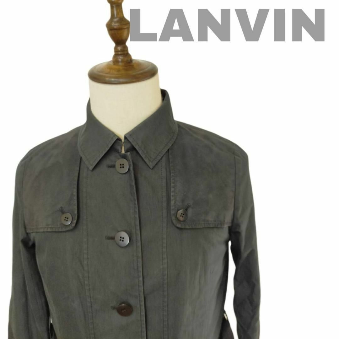 LANVIN(ランバン)のLANVIN SPORT ランバンスポール トレンチコート 38 Mサイズ レディースのジャケット/アウター(トレンチコート)の商品写真