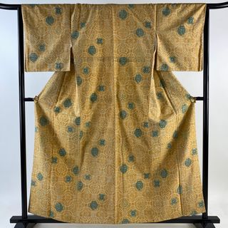 紬 身丈158.5cm 裄丈66cm 正絹 優品 【中古】(着物)