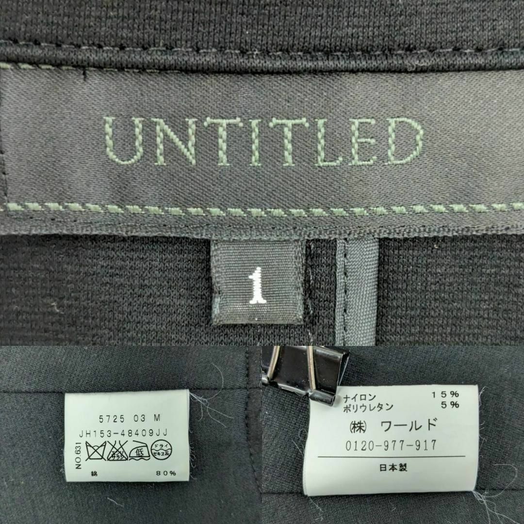 UNTITLED(アンタイトル)のUNTITLED アンタイトル テーラードジャケット ブラック 1 Sサイズ相当 レディースのジャケット/アウター(テーラードジャケット)の商品写真