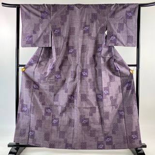 大島紬 身丈162.5cm 裄丈64cm 正絹 秀品 【中古】(着物)