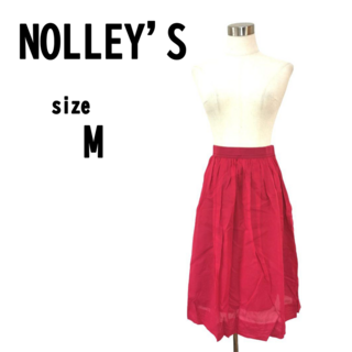 【M(38)】NOLLEY'S ノーリーズ レディース フレアスカート 薄手(ひざ丈スカート)