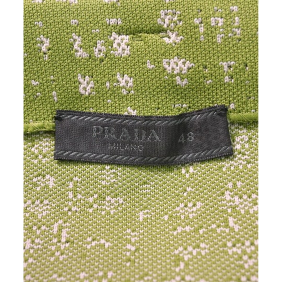 PRADA(プラダ)のPRADA プラダ ショートパンツ 48(L位) 緑x白(総柄) 【古着】【中古】 メンズのパンツ(ショートパンツ)の商品写真