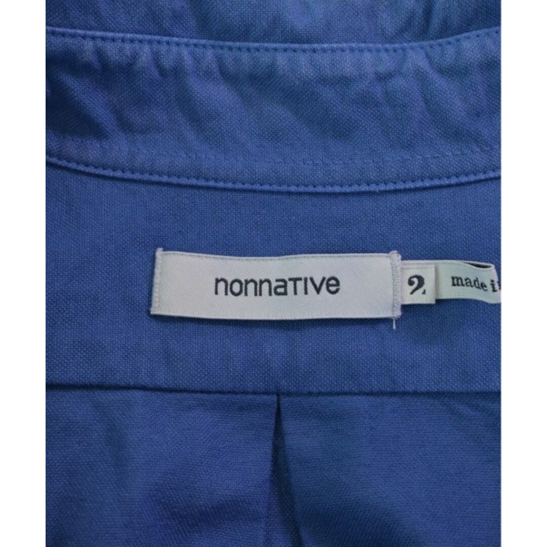nonnative(ノンネイティブ)のnonnative ノンネイティヴ カジュアルシャツ 2(M位) 青 【古着】【中古】 メンズのトップス(シャツ)の商品写真