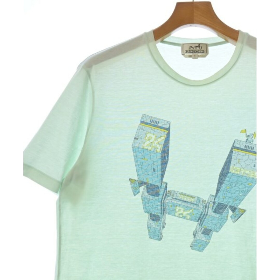 Hermes(エルメス)のHERMES エルメス Tシャツ・カットソー S 緑 【古着】【中古】 メンズのトップス(Tシャツ/カットソー(半袖/袖なし))の商品写真