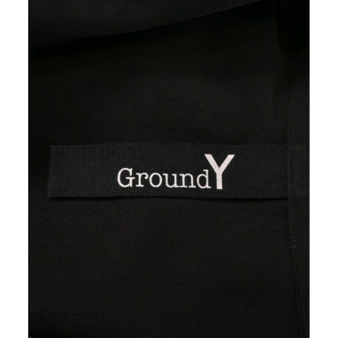 Ground Y(グラウンドワイ)のGround Y グラウンド　ワイ カジュアルシャツ -(XL位) 黒 【古着】【中古】 メンズのトップス(シャツ)の商品写真