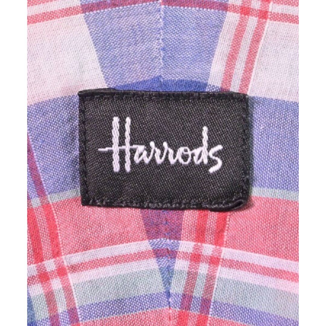 Harrods(ハロッズ)のHarrods カジュアルシャツ 42(XXL位) 赤x紺x白(チェック) 【古着】【中古】 メンズのトップス(シャツ)の商品写真