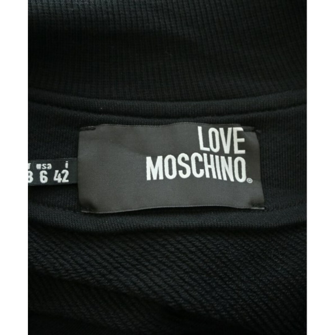 MOSCHINO(モスキーノ)のMOSCHINO モスキーノ スウェット 42(M位) 黒 【古着】【中古】 レディースのトップス(トレーナー/スウェット)の商品写真