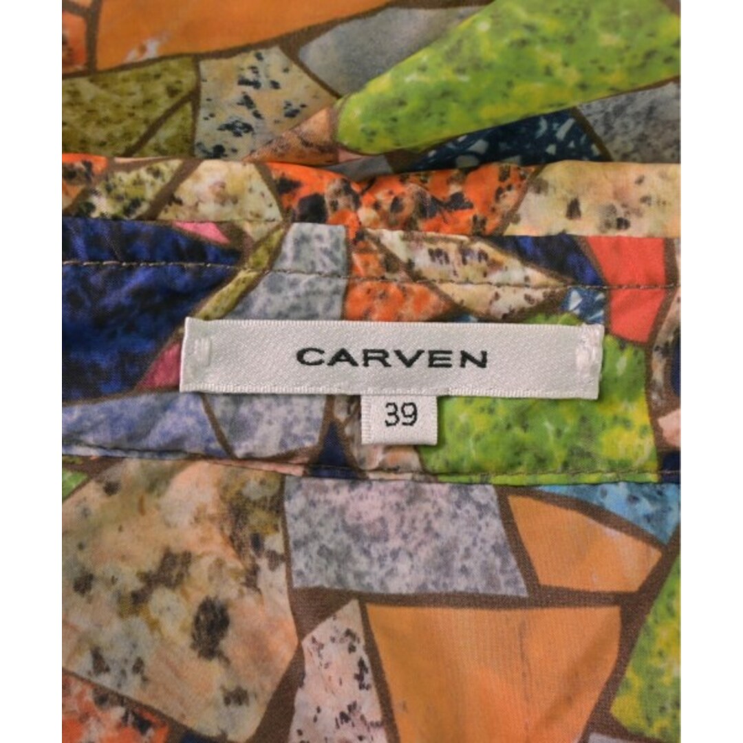 CARVEN(カルヴェン)のCARVEN カジュアルシャツ 39(M位) オレンジx青x黄緑等(総柄) 【古着】【中古】 メンズのトップス(シャツ)の商品写真