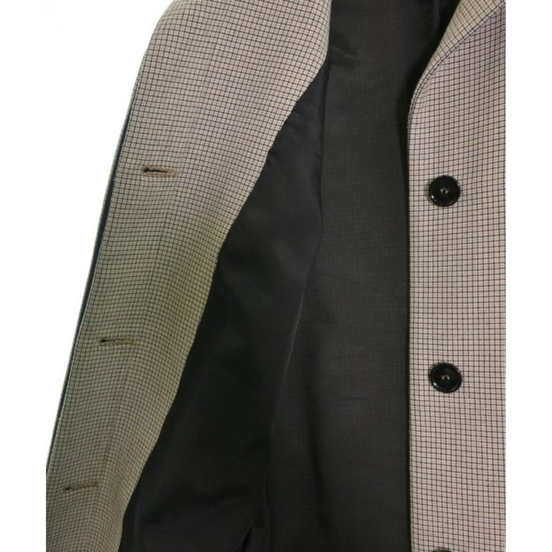 MM6(エムエムシックス)のMM6 ステンカラーコート 40(M位) ベージュx黒(チェック) 【古着】【中古】 レディースのジャケット/アウター(その他)の商品写真