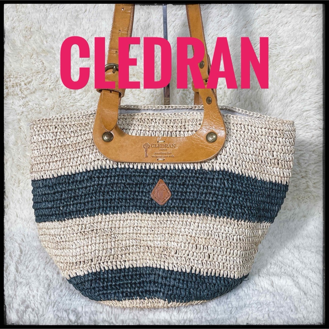 CLEDRAN(クレドラン)のcledran クレドラン　トートバッグ　カゴバック　サマーバッグ　本革 レディースのバッグ(トートバッグ)の商品写真