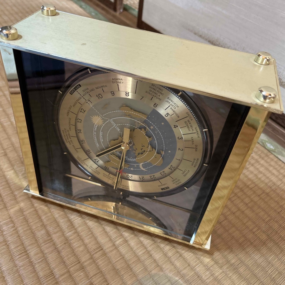 SEIKO - ☺️SEIKO 世界時計 ワールドタイム クオーツ置時計 SEIKO - ☺️SEIKO 世界時計 ワールドタイム クオーツ置時計