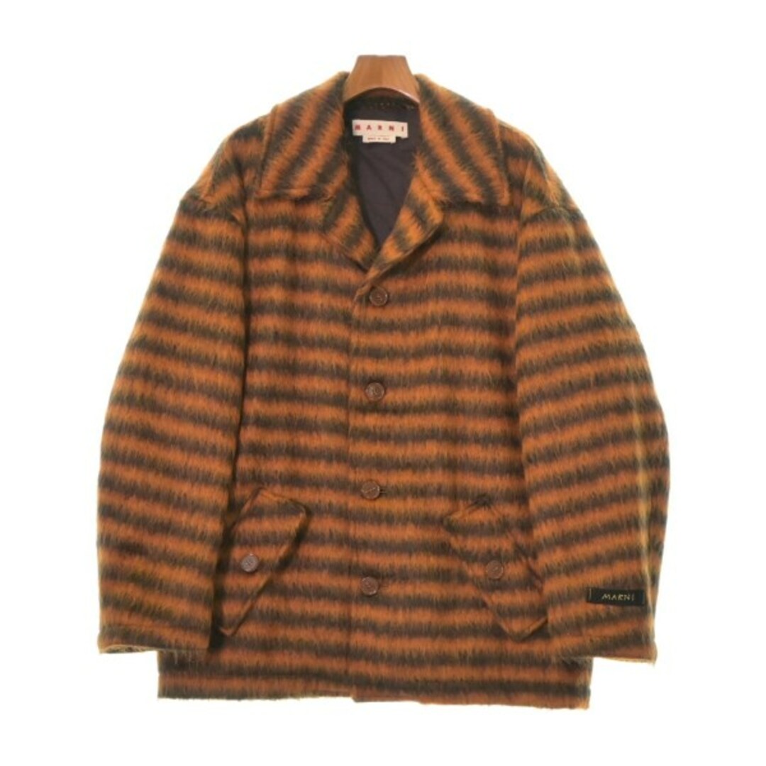 MARNI - MARNI マルニ コート(その他) 48(L位) オレンジxこげ MARNI - MARNI マルニ コート(その他) 48(L位) オレンジxこげ