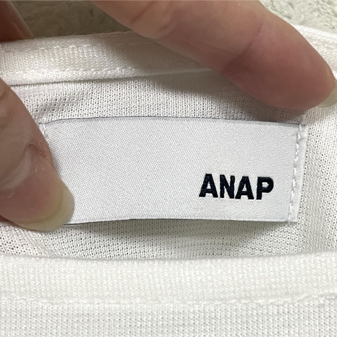 ANAP(アナップ)の【美品】ANAP アナップ ホワイト オフショル スウェット 長袖 かわいい F レディースのトップス(トレーナー/スウェット)の商品写真