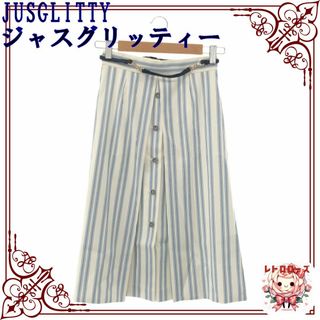 JUSGLITTY - JUSGLITTY ジャスグリッティー スカート ロングスカート 台形 プリーツ