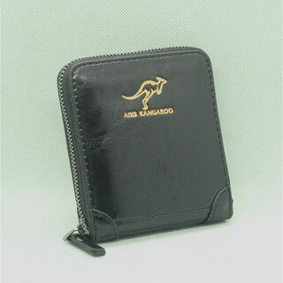 ♥即購入OK♥ 新品 コンパクト メンズ ジップ 財布 ブラック 黒(折り財布)