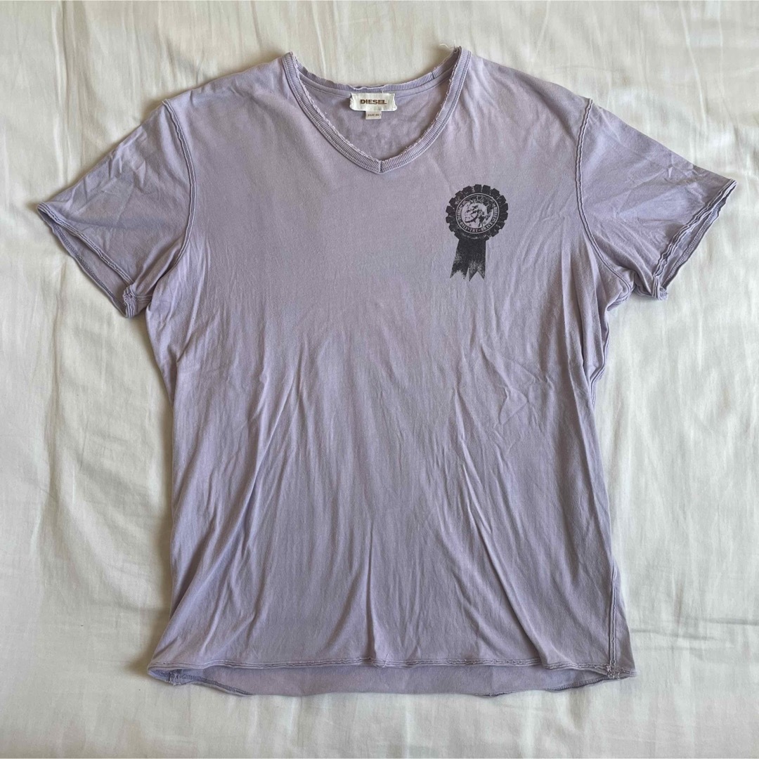 DIESEL(ディーゼル)の【y2k】00s diesel Tシャツ　チビT ピチT ディーゼル　ダメージ メンズのトップス(Tシャツ/カットソー(半袖/袖なし))の商品写真