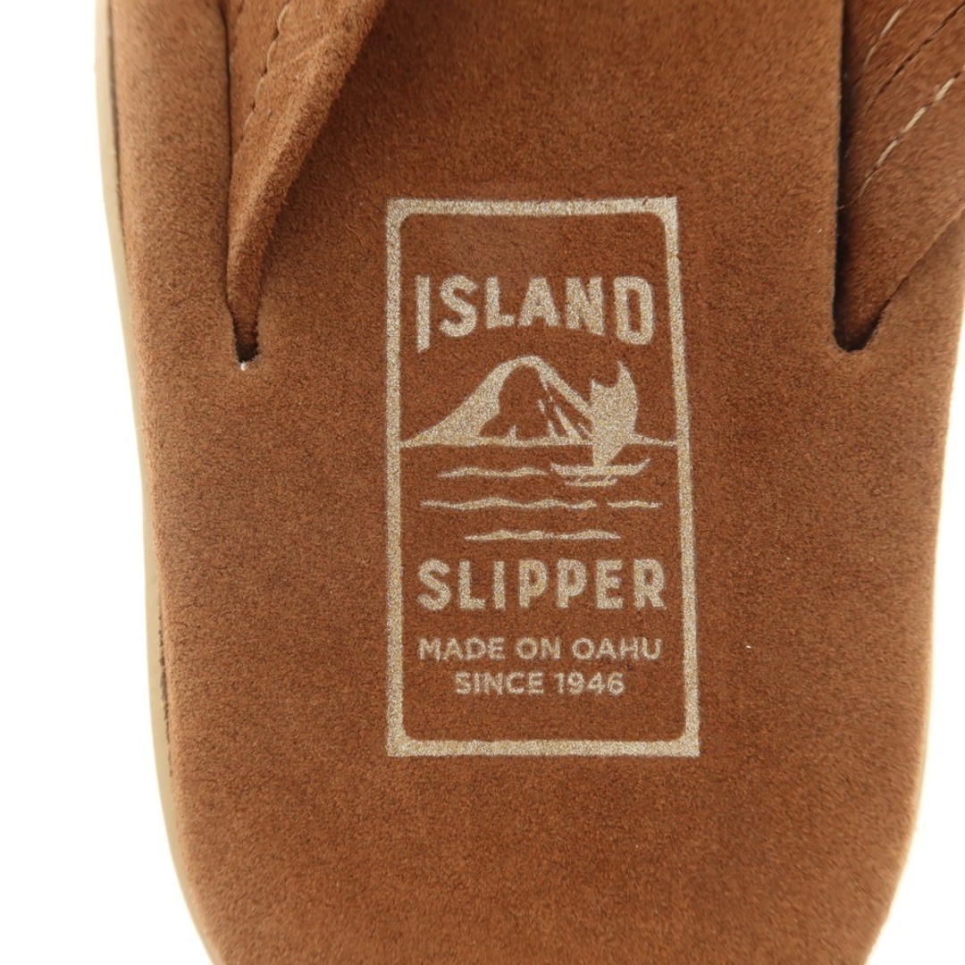 ISLAND SLIPPER(アイランドスリッパ)の【中古】【未使用】アイランドスリッパ ISLAND SLIPPER スエード トングサンダル ブラウン【サイズ8】【メンズ】 メンズの靴/シューズ(サンダル)の商品写真