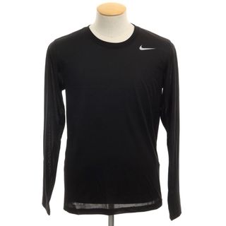 ナイキ(NIKE)の【中古】ナイキ NIKE DRI-FIT ポリエステル 長袖Ｔシャツ ブラック【サイズS】【メンズ】(Tシャツ/カットソー(七分/長袖))