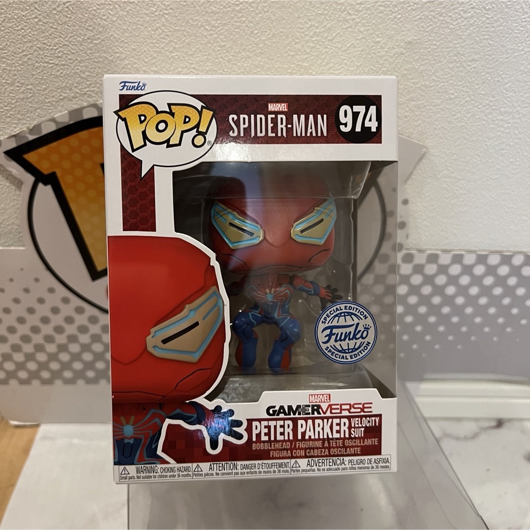 MARVEL(マーベル)のFUNKO POP! マーベル　GAME スパイダーマン2 ピーターパーカー限定 エンタメ/ホビーのフィギュア(SF/ファンタジー/ホラー)の商品写真