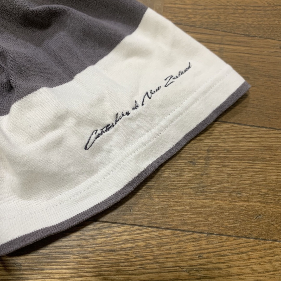 CANTERBURY(カンタベリー)のカンタベリーCanterburyラガーシャツM白グレー メンズのトップス(Tシャツ/カットソー(半袖/袖なし))の商品写真