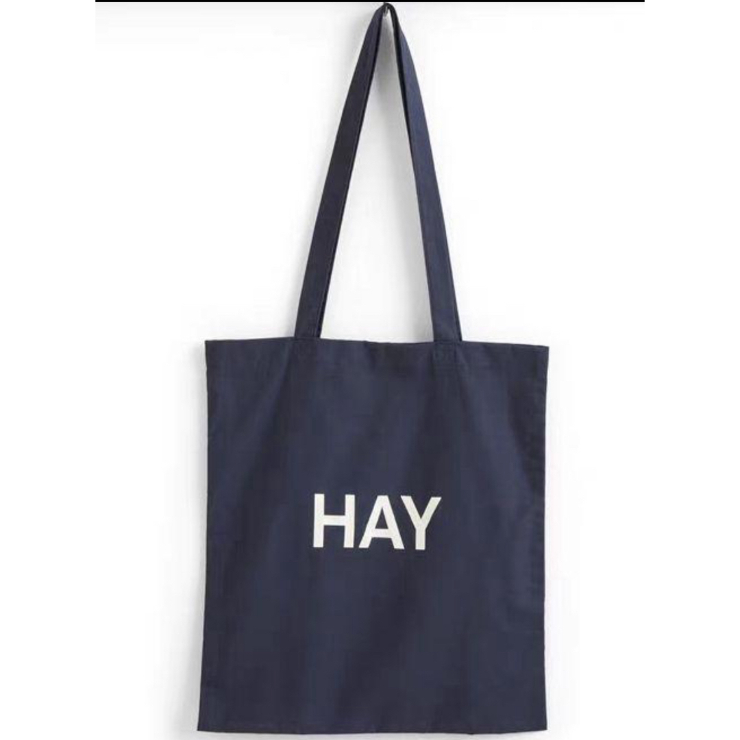 新品未使用　最新作　HAY　TOTE　トートバッグ　ネイビー レディースのバッグ(トートバッグ)の商品写真