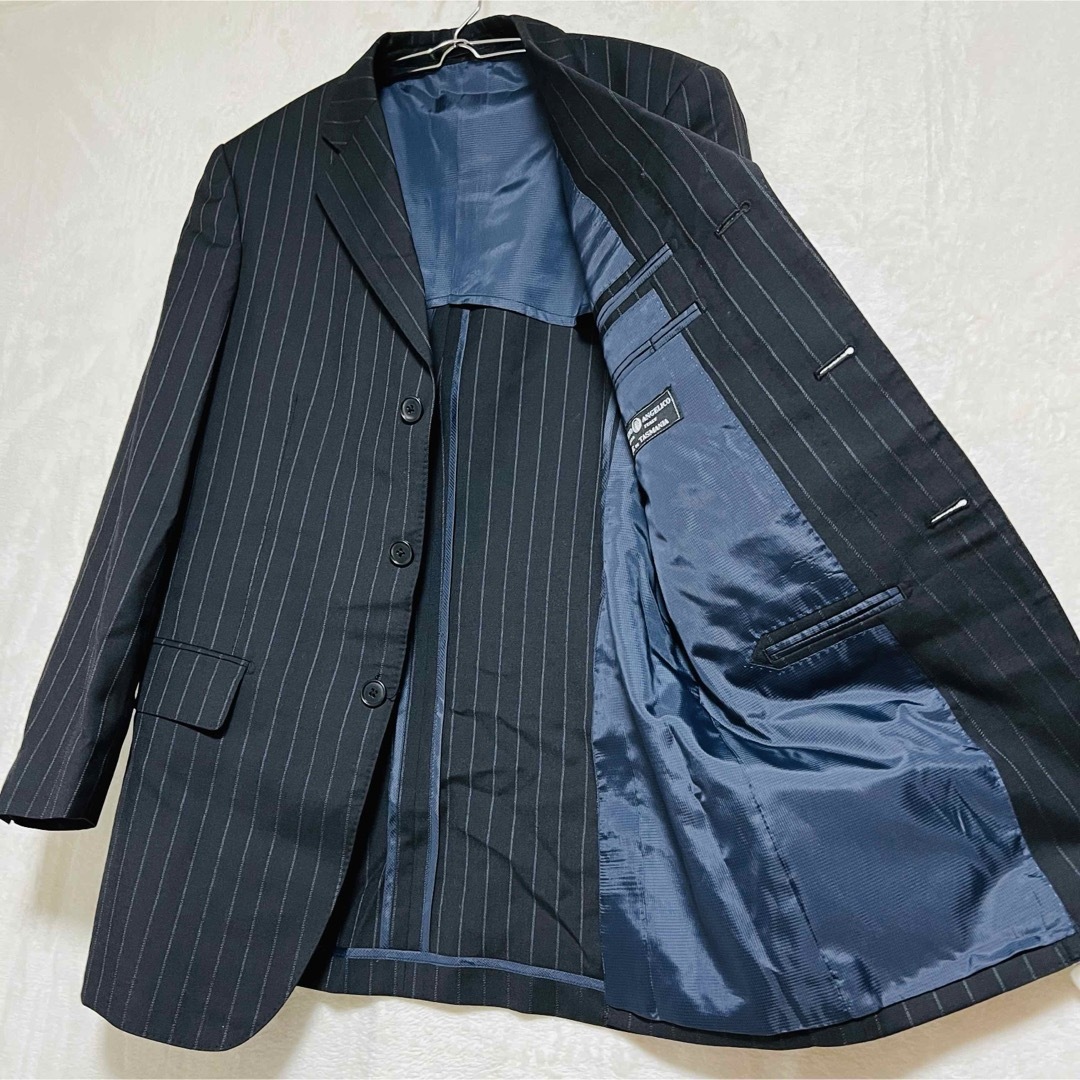 LANIFICIO ANGELICO ビジネス ストライプスーツ セットアップ メンズのスーツ(セットアップ)の商品写真