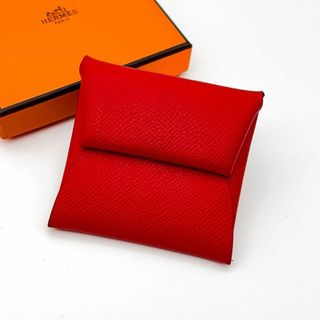 エルメス(Hermes)の【超極美品】箱付き エルメス バスティア レッド D刻印 コインケース 小銭入れ(コインケース)