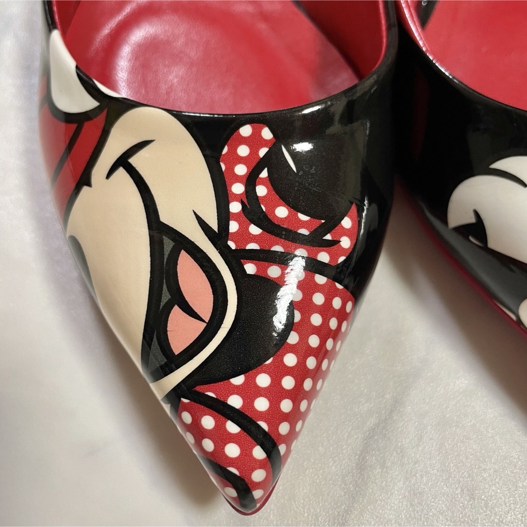 DIANA(ダイアナ)のダイアナ ディズニー ミニーマウス パンプス フラットシューズ 24.5cm レディースの靴/シューズ(ハイヒール/パンプス)の商品写真