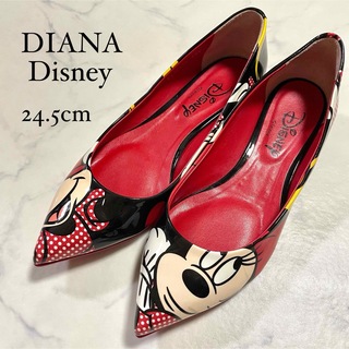 DIANA - ダイアナ ディズニー ミニーマウス パンプス フラットシューズ 24.5cm