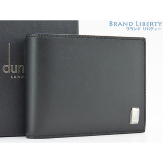 ダンヒル(Dunhill)の未使用ダンヒルサイドカー二つ折り財布コンパクト財布ブラックカーフレザ(折り財布)