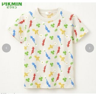 ピクミン　Tシャツ　しまむら　バースデイ　100 半袖　バースデイ　総柄