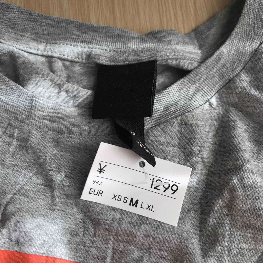 H&M(エイチアンドエム)の未使用タグ付き　H&M エイチアンドエム　Mサイズ メンズのトップス(Tシャツ/カットソー(半袖/袖なし))の商品写真