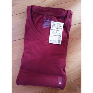 MUJI (無印良品) - 無印良品　Vネック長袖Tシャツ