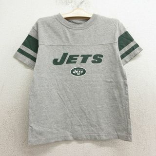 古着 半袖 ビンテージ フットボール Tシャツ キッズ ボーイズ 子供服 00年代 00s NFL ニューヨークジェッツ クルーネック グレー他 アメフト スーパーボウル 24may17(シャツ/カットソー)