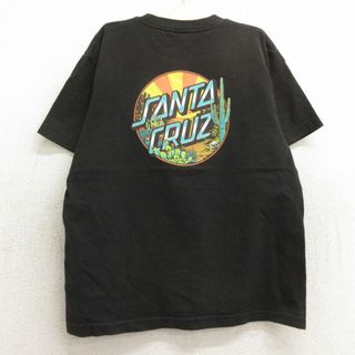 古着 サンタクルーズ 半袖 Tシャツ キッズ ボーイズ 子供服 サボテン コットン クルーネック 黒 ブラック 24may17(シャツ/カットソー)