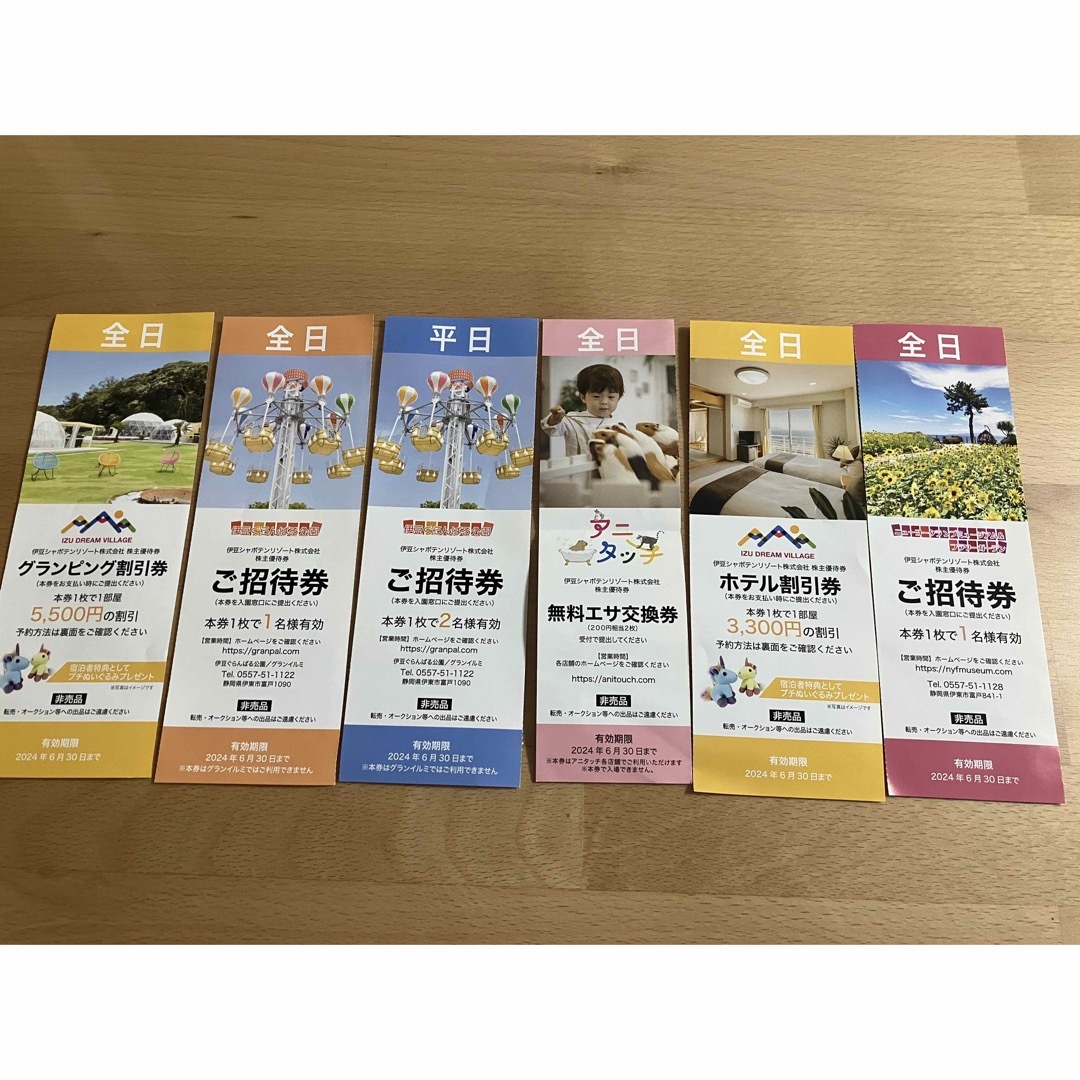 伊豆シャボテン公園リゾート優待券 チケットの優待券/割引券(ショッピング)の商品写真
