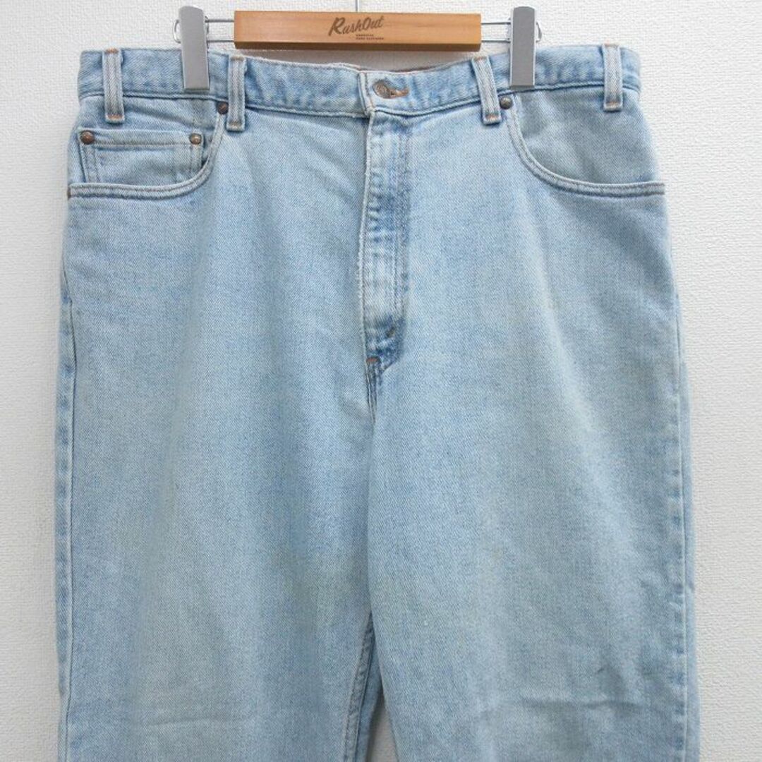 Levi's(リーバイス)のW35★古着 リーバイス Levis 510 ジーンズ メンズ 90年代 90s USA製 薄紺 ネイビー デニム 24may17 中古 ボトムス ジーパン Gパン ロング パンツ メンズのパンツ(ワークパンツ/カーゴパンツ)の商品写真