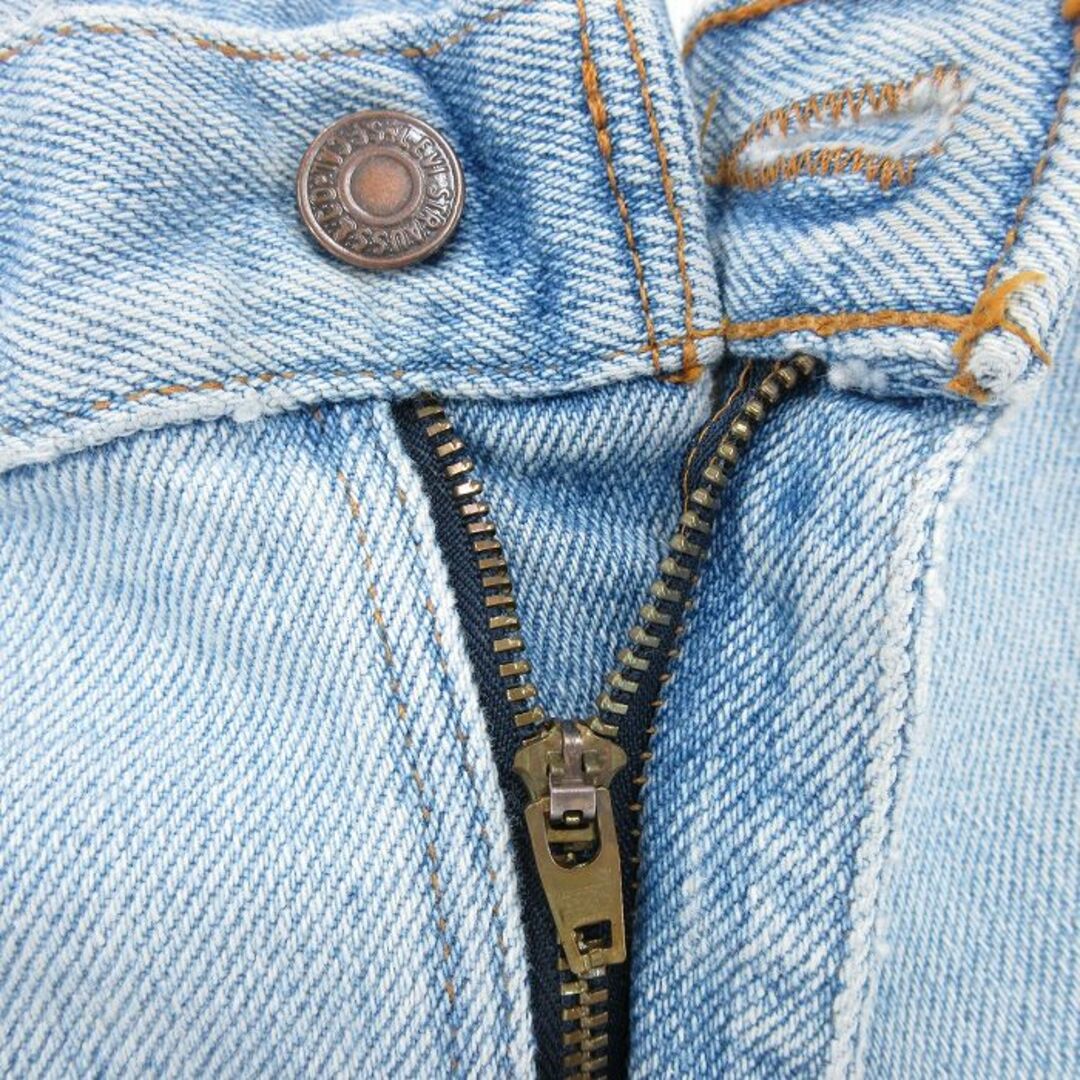 Levi's(リーバイス)のW35★古着 リーバイス Levis 510 ジーンズ メンズ 90年代 90s USA製 薄紺 ネイビー デニム 24may17 中古 ボトムス ジーパン Gパン ロング パンツ メンズのパンツ(ワークパンツ/カーゴパンツ)の商品写真