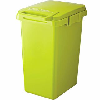 【色: グリーン】リス ゴミ箱 ワンハンド ハンドル付き グリーン 45L ec(ごみ箱)