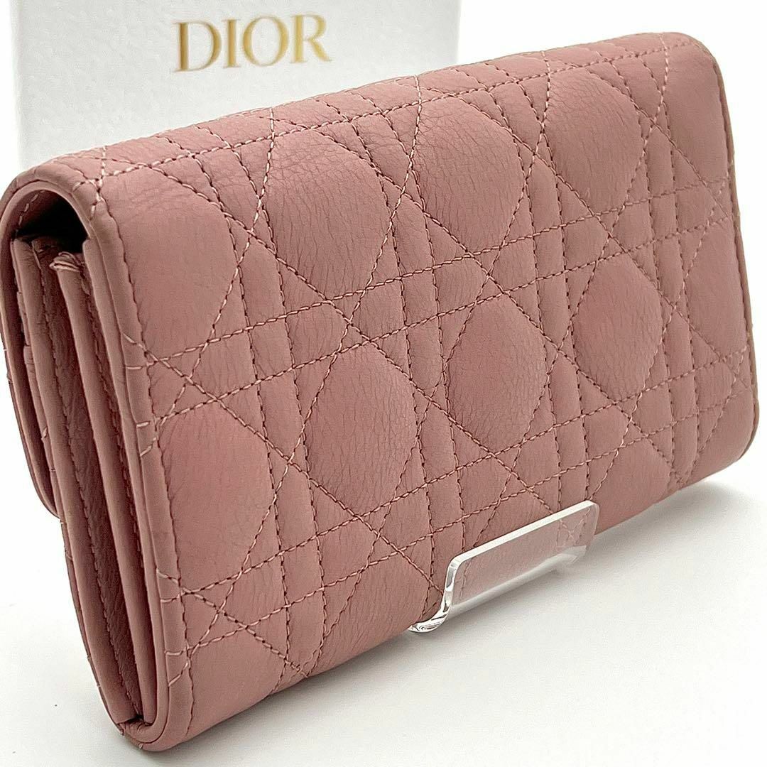 Christian Dior(クリスチャンディオール)の⭐️希少品⭐️クリスチャンディオール カロ カナージュ カーフスキン ウォレット レディースのファッション小物(財布)の商品写真