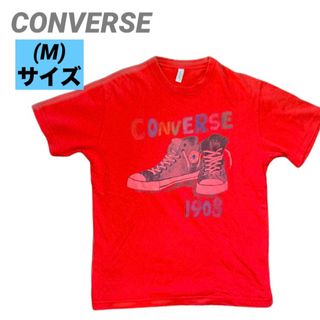 コンバース(CONVERSE)のコンバース　CONVERSE レディース　Tシャツ レッド　Mサイズ　匿名発送(Tシャツ(半袖/袖なし))