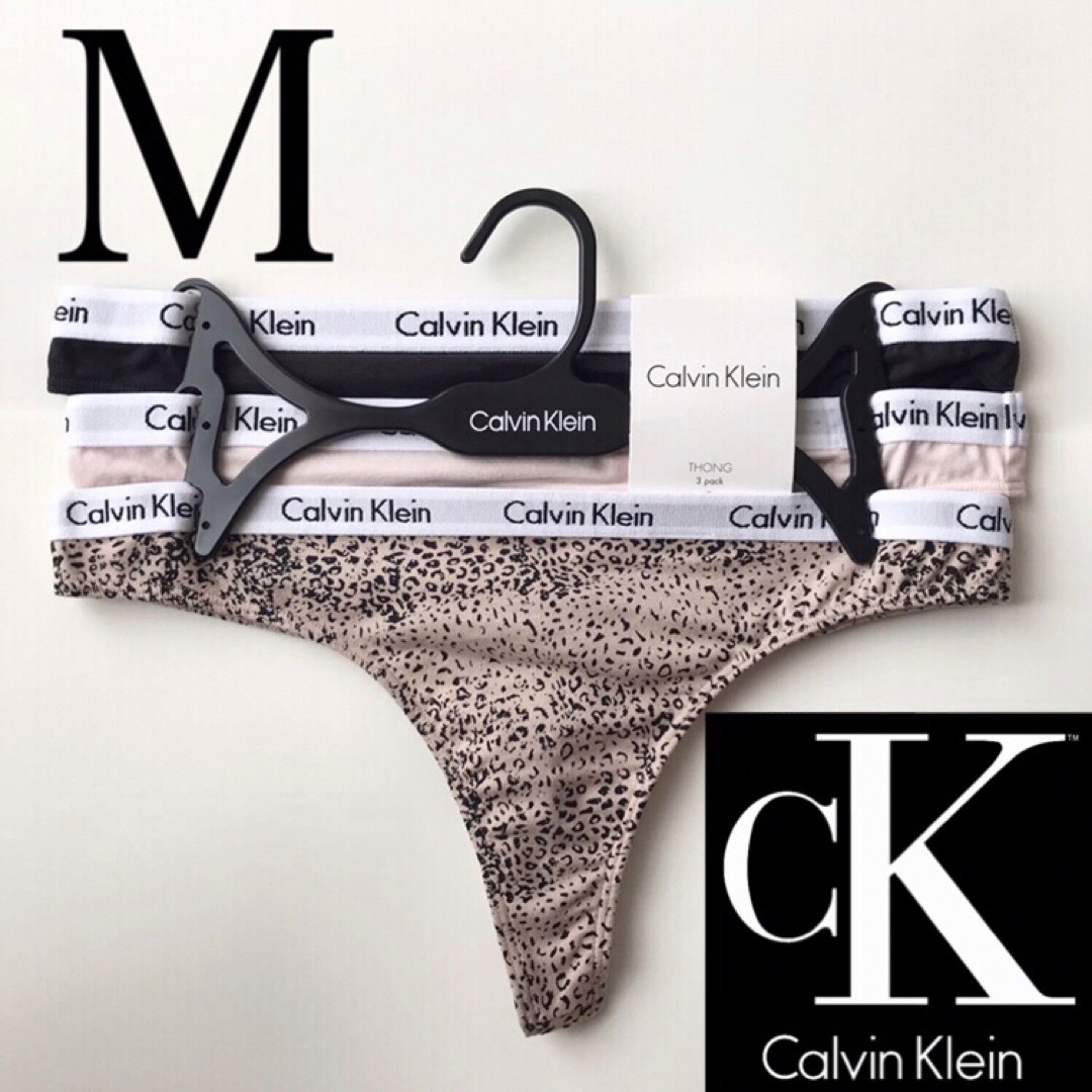 Calvin Klein(カルバンクライン)のck レア 下着 USA カルバンクライン Tショーツ 3枚 M レディースの下着/アンダーウェア(ショーツ)の商品写真