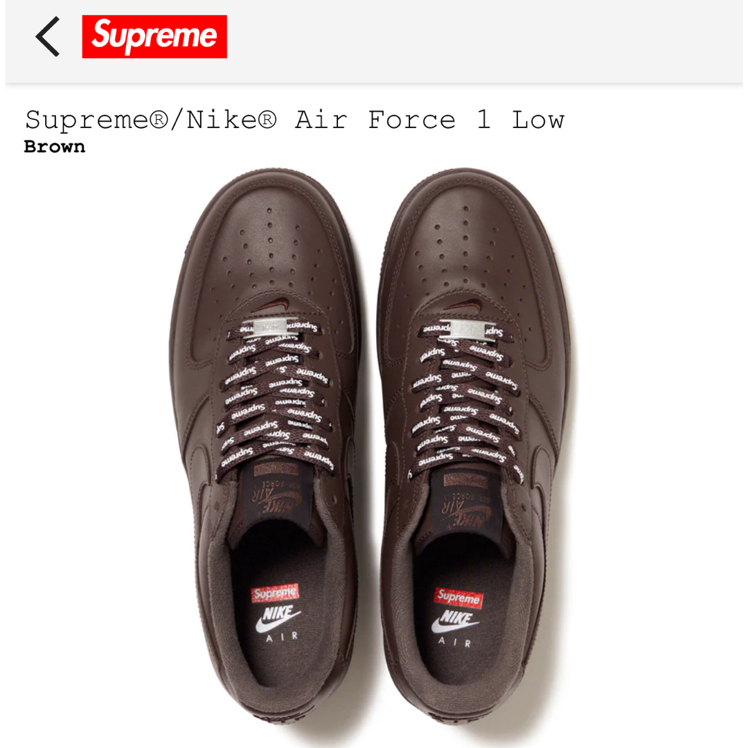 Supreme(シュプリーム)のSupreme®/Nike® Air Force 1 Low メンズの靴/シューズ(スニーカー)の商品写真