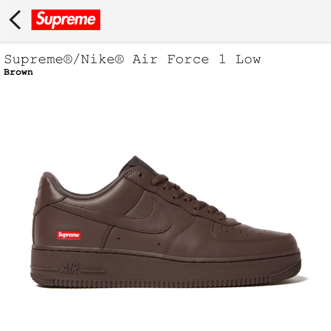 Supreme(シュプリーム)のSupreme®/Nike® Air Force 1 Low メンズの靴/シューズ(スニーカー)の商品写真