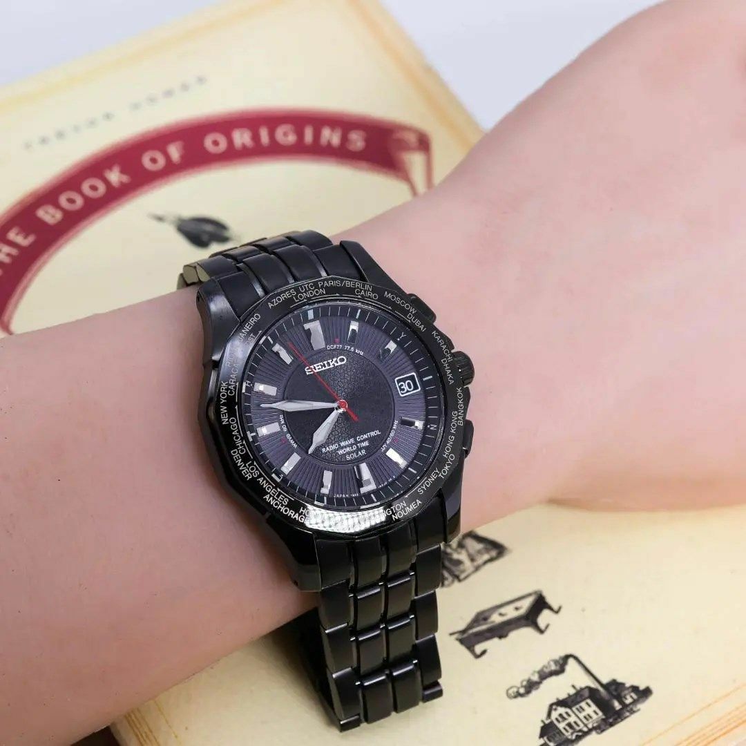 SEIKO(セイコー)の◆美品 稼働 SEIKO BRIGHTZ 腕時計 電波ソーラー 7B25 メンズの時計(腕時計(アナログ))の商品写真