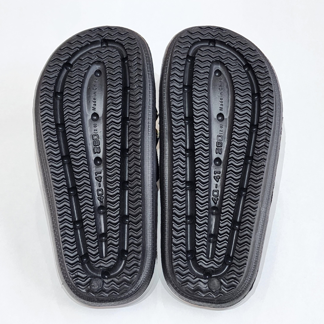 サンダル 25.0〜25.5cm スリッパ リボン ブラック　ぺたんこ⭐︎ レディースの靴/シューズ(サンダル)の商品写真